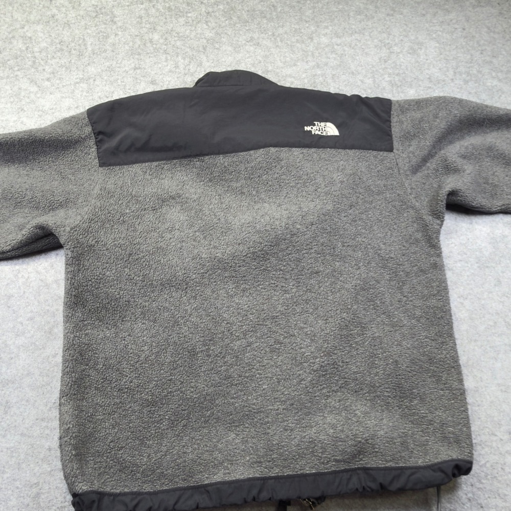 The North Face Denali Fleece Jacket Youth L Gray Black Good Polartec Full Zip - Picture 9 of 10